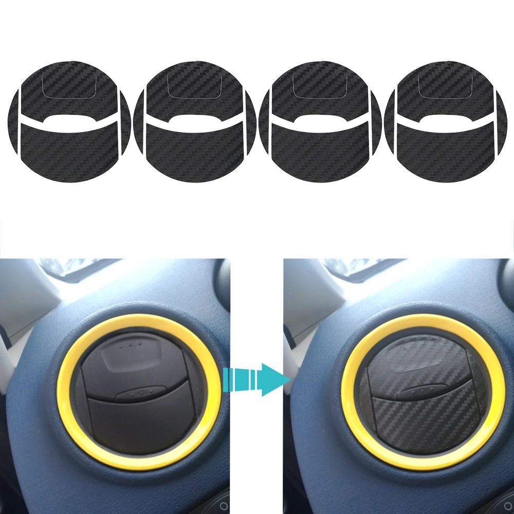 FORAUTO 4 шт./компл. наклейки на выпускные отверстия кондиционера автомобиля