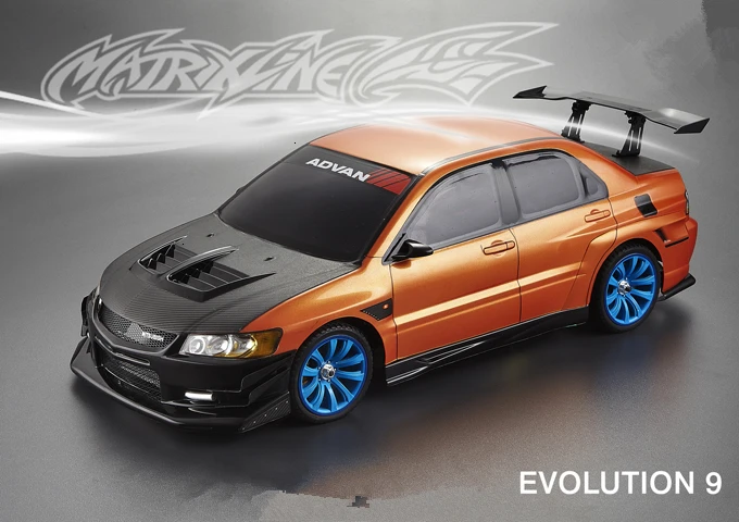 1 комплект EVO 9 автомобильный ПК Дрифт RC PC ширококорпусный корпус 195 мм ширина прозрачный чистый не окрашенный Дрифт корпус hsp hpi trax Tamiya