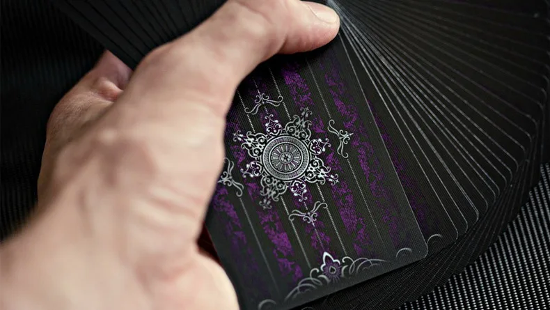 Фиолетовый хитрость двухслойные Ellusionist двухслойные магические карты игральные покер закрыть Стадия волшебные фокусы для профессионального мага