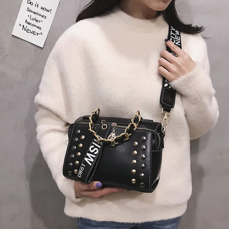 BXX Sac/2019 Модные осенние зимние роскошные женские сумки дизайнерские заклепки