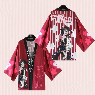 Высококачественное японское аниме LoveLive! Honoka Kousaka Nico Yazawa Eli Ayase Haori мужские и