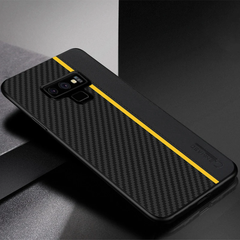 Цвет: желтый Для samsung Note 9 чехол CENMASO Fiber защитный чехол для samsung Galaxy S11 S8 S9 S10 5G Plus S10e Note 9 10 Plus чехол - Цвет: Цвет: желтый