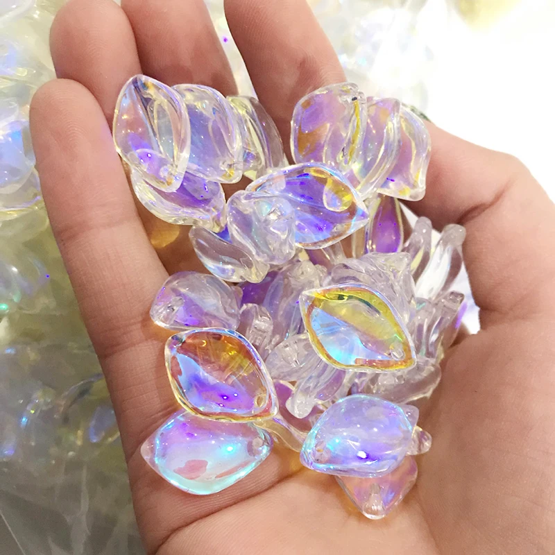 

20Pcs Multi-style AB Color Czech Glass Beads Loose Spacer Beads for Jewelry Making Hairpins Handmade Diy Bracelet Accessories
