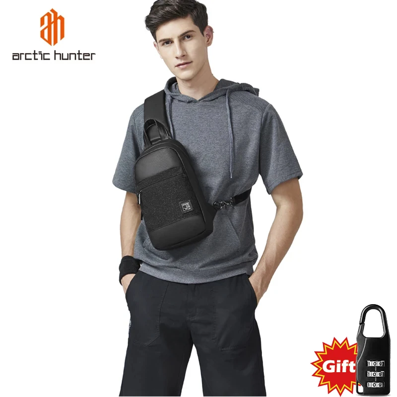 ARCTIC HUNTER 2020 Новая мужская нагрудная Сумка слинг Большой Вместимости на плечо для