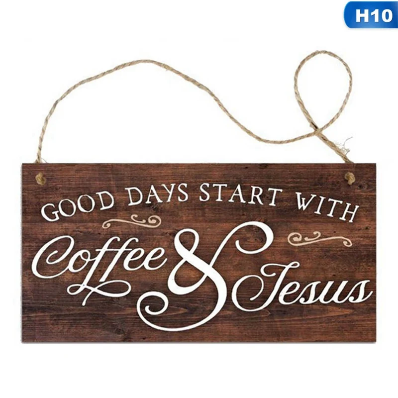 

Putuo Decor Coffee Wooden Hanging Signs Decorative Plaques Door Wooden Plaque In Home Decor Cafe Kitchen Hanging Home Decor