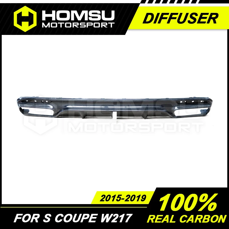 Комплект в стиле s63 задний диффузор из углеродного волокна подходит для 2015-2019 S Coupe