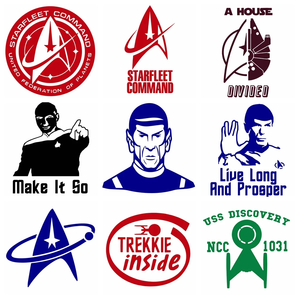 

Cute Star Trek Picard Car Assessoires Creative Vinyl Sticker On Car Stickers And Decals Window Sticker Car-Styling Decal