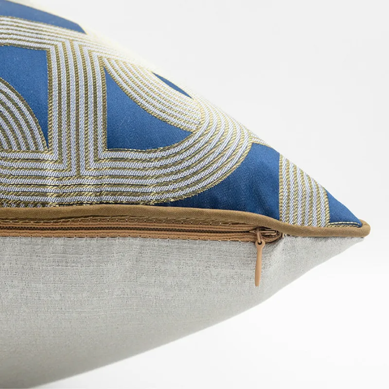 Наволочка для подушки DUNXDECO декоративный чехол современный простой жаккардовый с