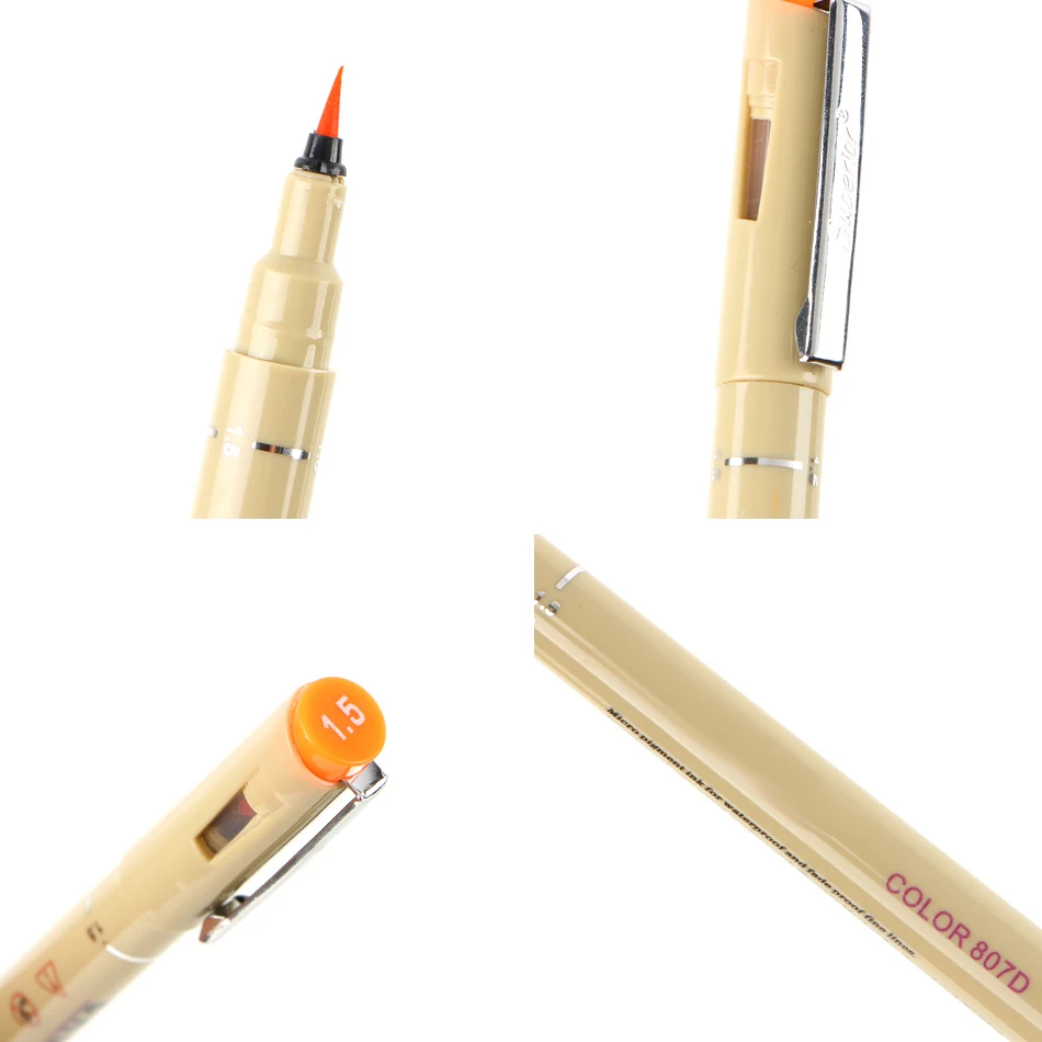 12 цветов мягкая кисть ручка эскиз рандомная для рисования мелкая линия Мягкие