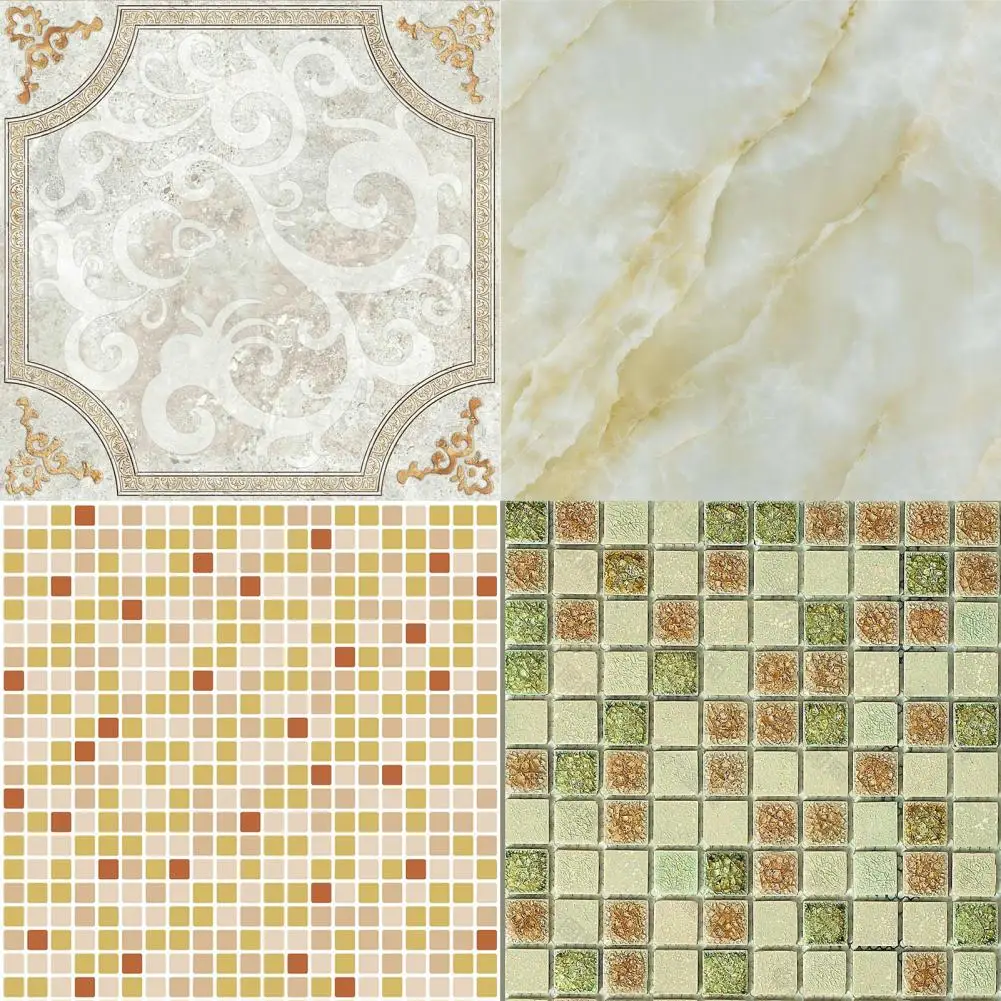 1/12 стикер для пола кукольного домика Термоаппликации кухни на стену миниатюрный