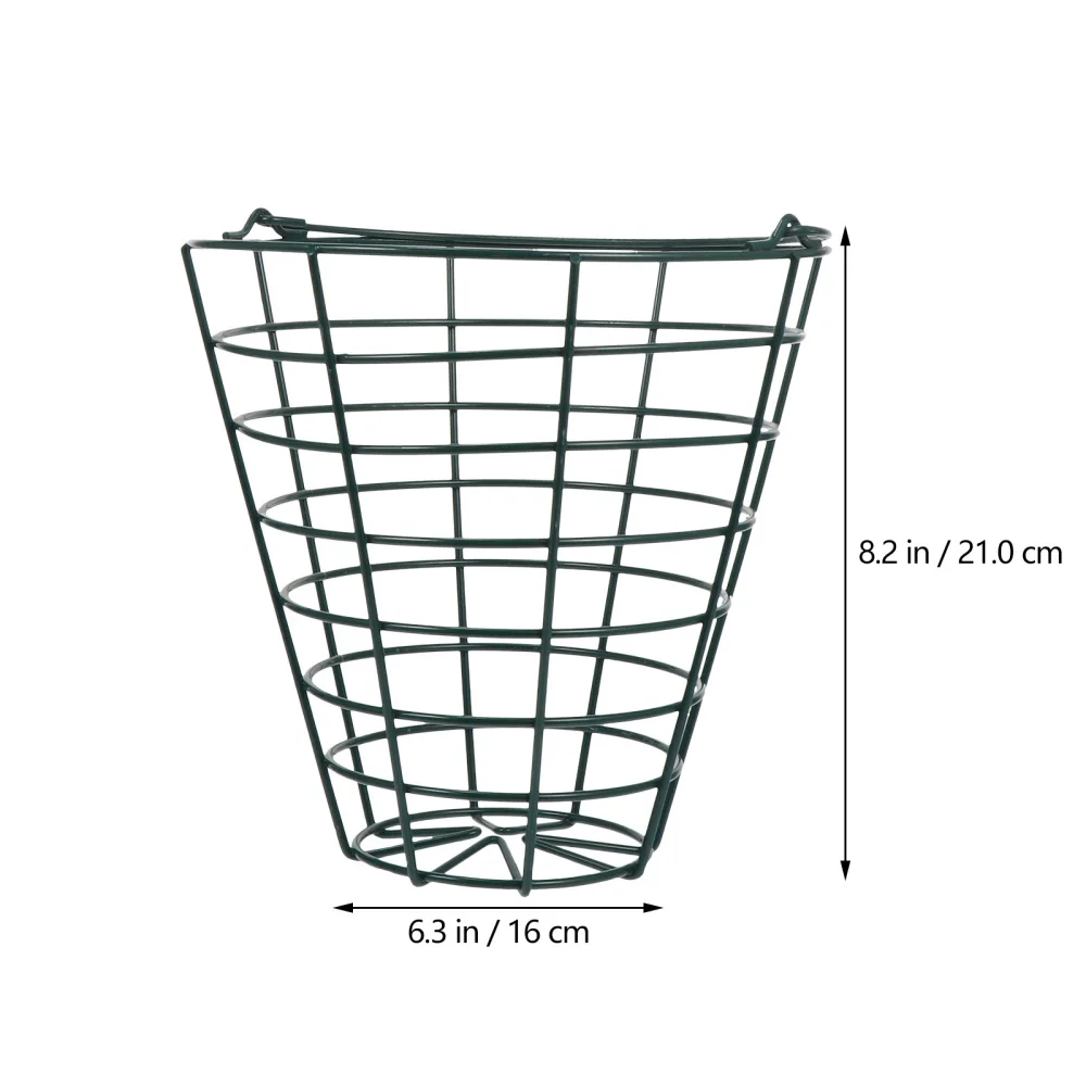

1pc Golfs Basket Wrought Iron Storage Basket Outdoor Balls Basket