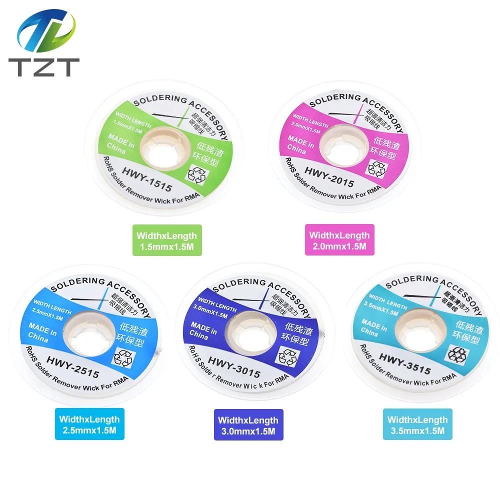 Паяльной станции оплетка припоя для снятия фитиль провода 1 5 мм 2 3 м сварки Олово