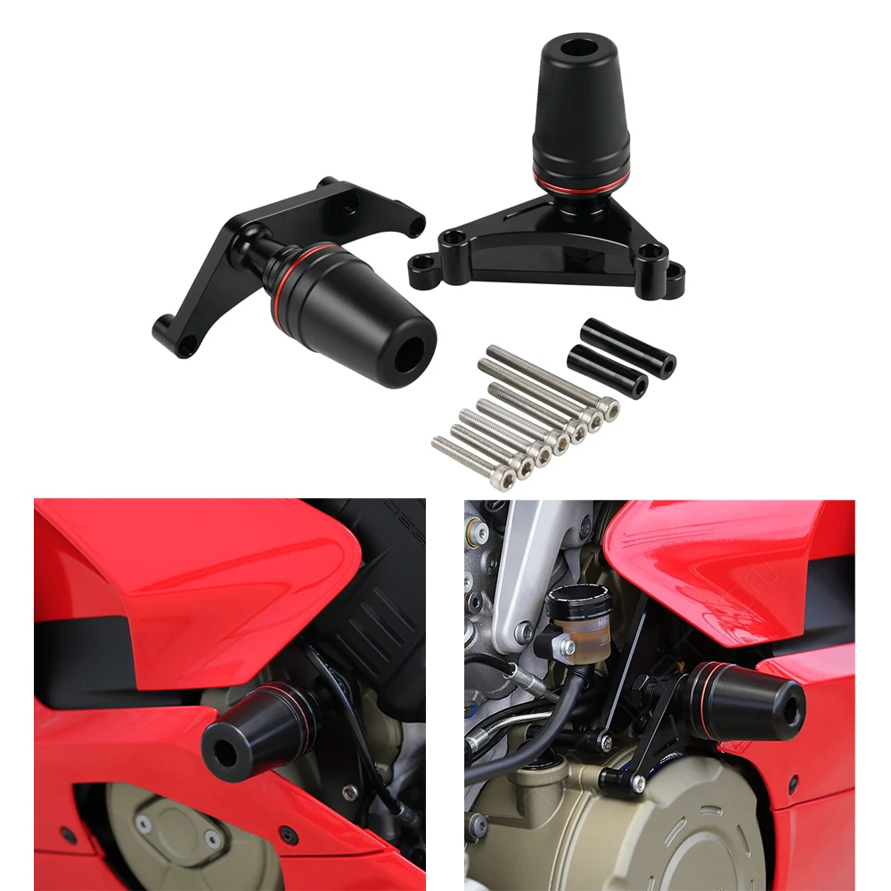 

Motorcycle Frame Sliders Guard Cover Crash Pads Protector For Ducati Panigale V4 SP V4S 2018 2019 2020 Aluminum Accessories