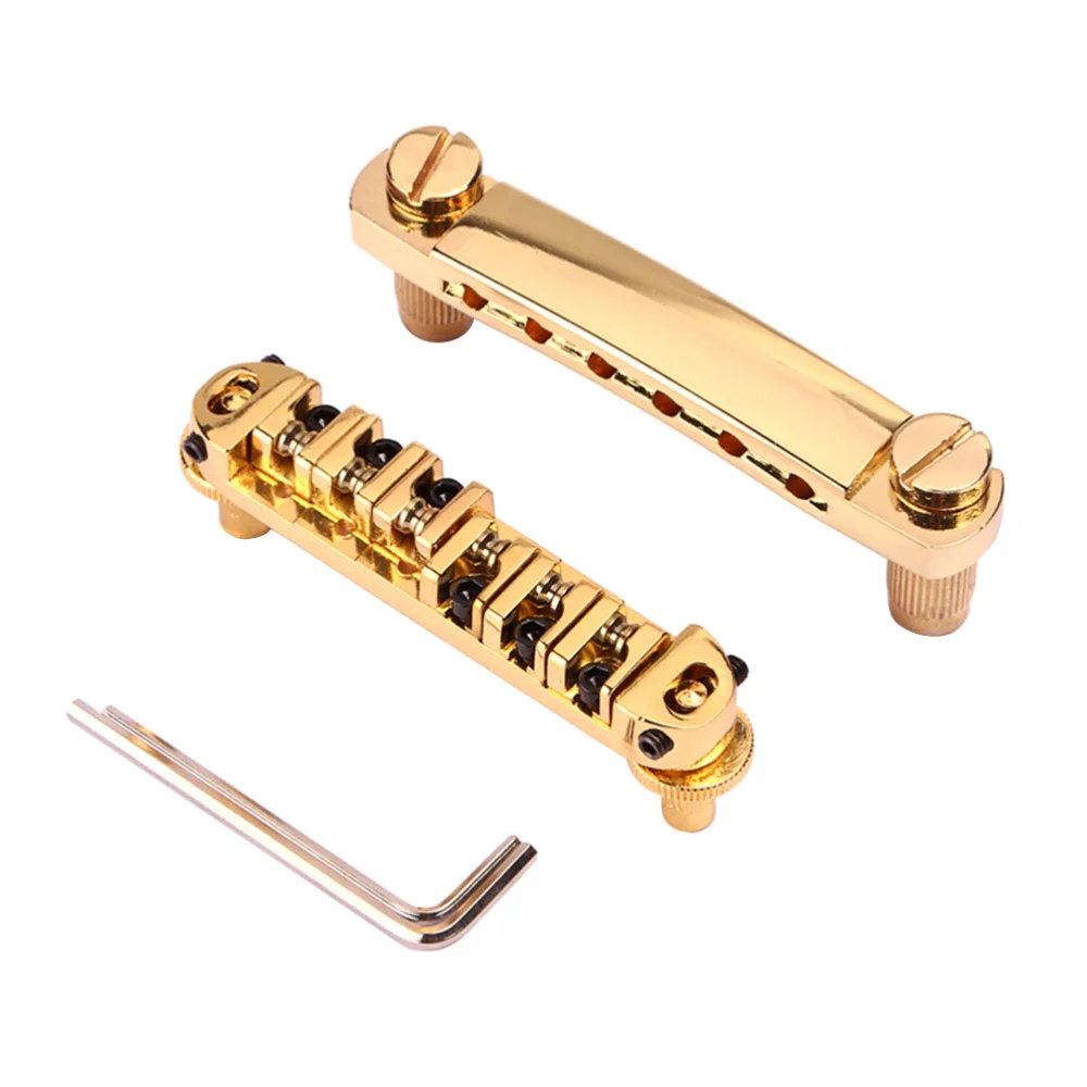 

Gold Roller Saddle Bridge for Electric Guitar