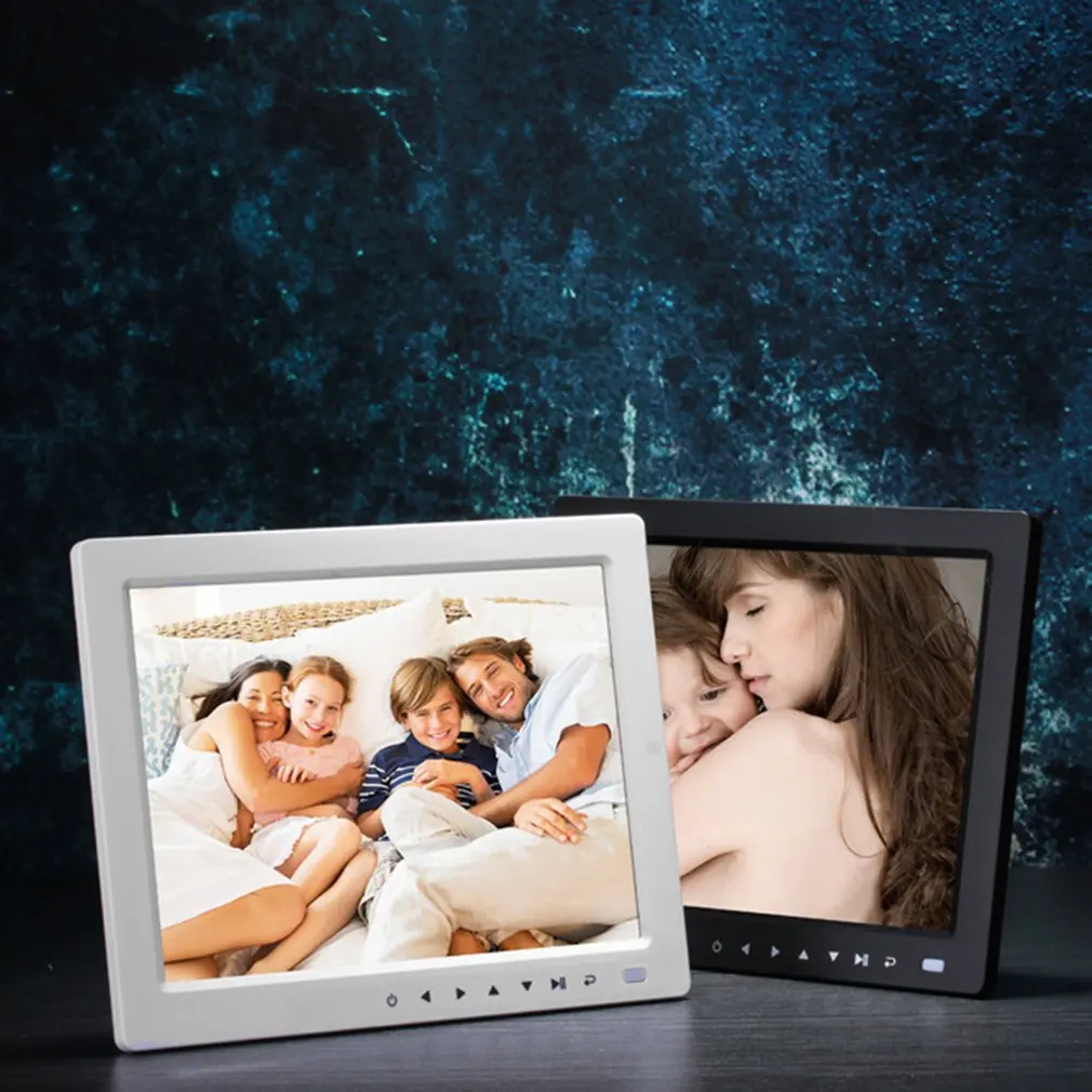10 ''HD TFT LCD Цифровая фотография фото слайд шоу альбом рамка будильник