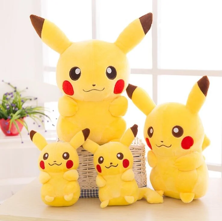 

20cm takara tomy pokemon pikachu Teddy toys Japanese stuffed toys film pikachu anime dolls Christmas presents for children