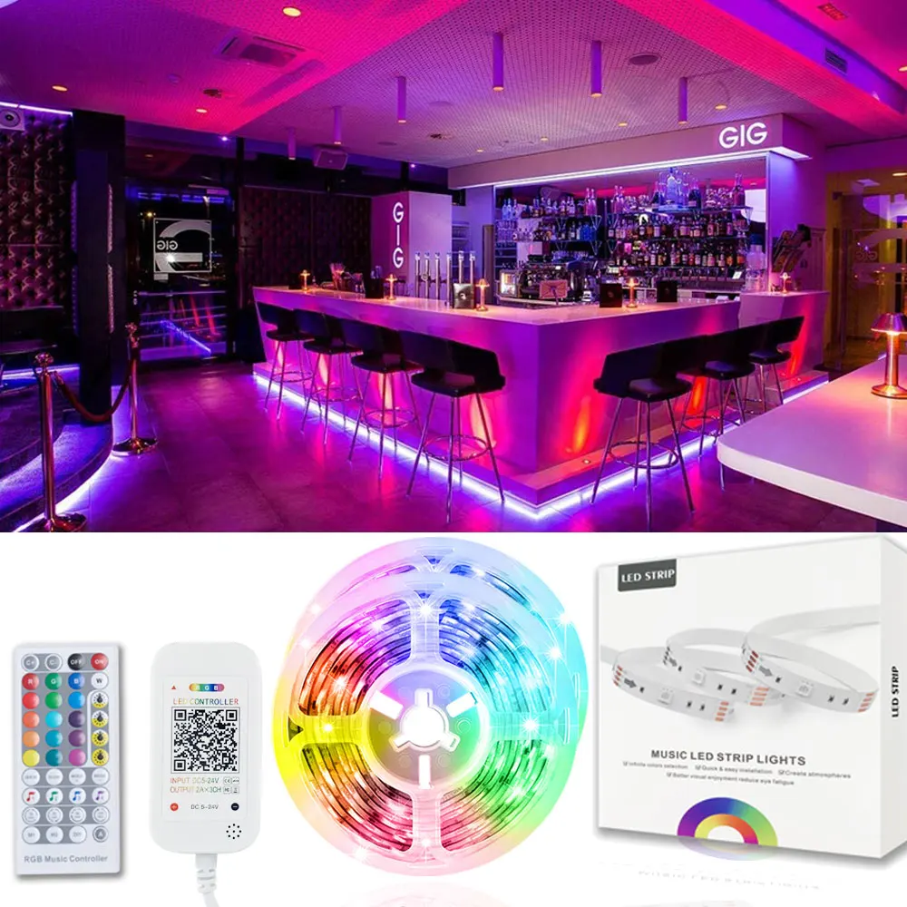 

COZYLAMP 24 в 40 м RGB 5050 ИК Bluetooth инфракрасный контроллер Светодиодная лента гибсветильник декоративный светильник носветильник световая лента дл...