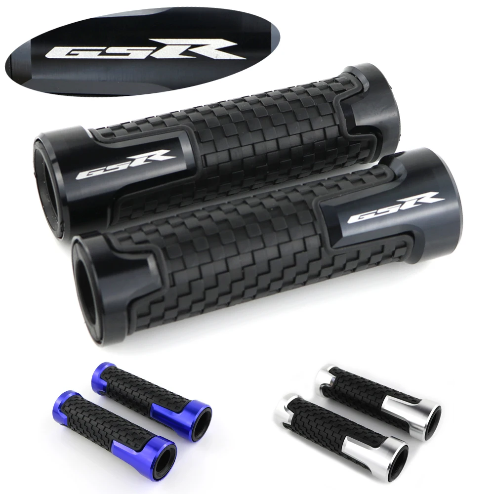 Мотоциклетные CNC алюминиевые Нескользящие резиновые ручки для руля Suzuki GSR750 GSR600