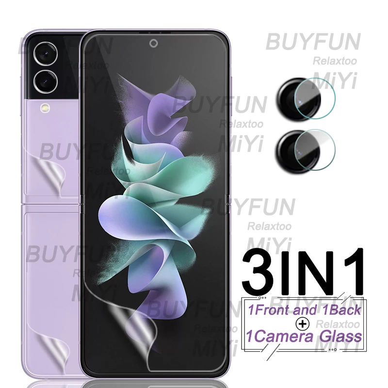 

Гидрогелевая пленка 3 в 1 для samsung galaxy z flip 3, защитная пленка для объектива samsung zflip3 z flip3 z-flip 3 5g, очки для камеры