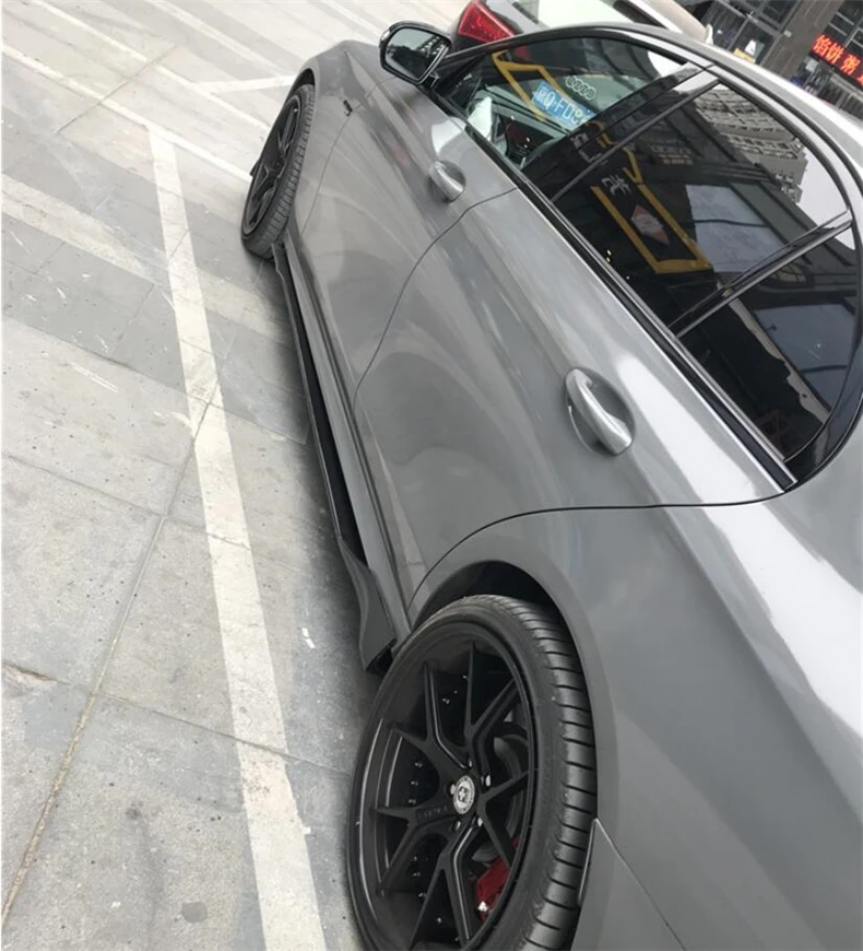 Боковая юбка из углеродного волокна спойлер для Mercedes-Benz A C E CLA CLS Class W176 W177 W204 W205 W238