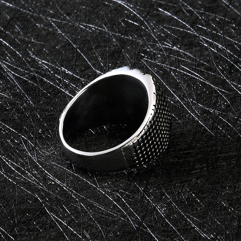 Мужское Винтажное кольцо в горошек с Северной звездой | Украшения и аксессуары