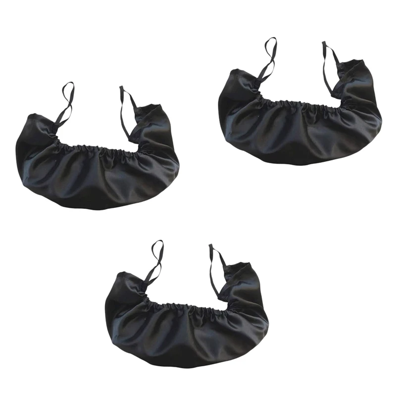 

3Pcs Mens Bedtime Bib Adjustable Facial Hair Apron Guard Bonnet Rag - Beard Gains (Short String over Ear)
