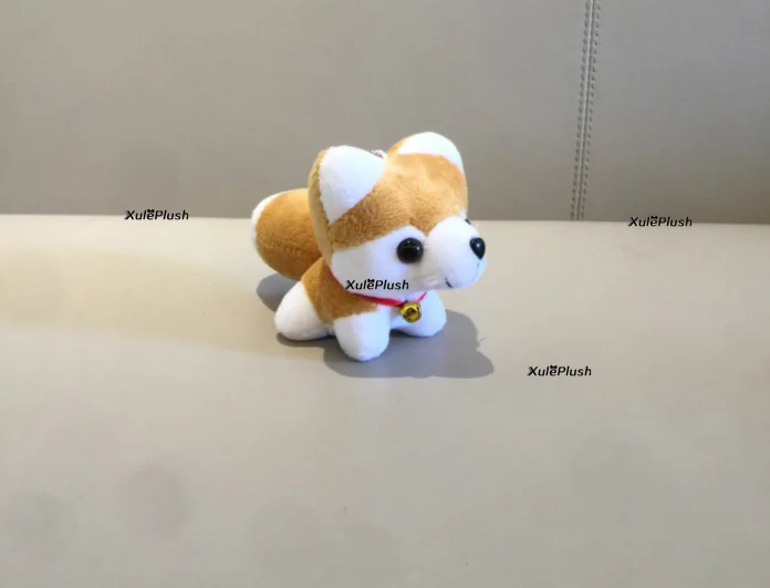 color 7-10 см. Cutel Husky Dog плюшевые мягкие игрушки, детский подарок собака плюшевая игрушка брелок для ключей кукла - Цвет: color