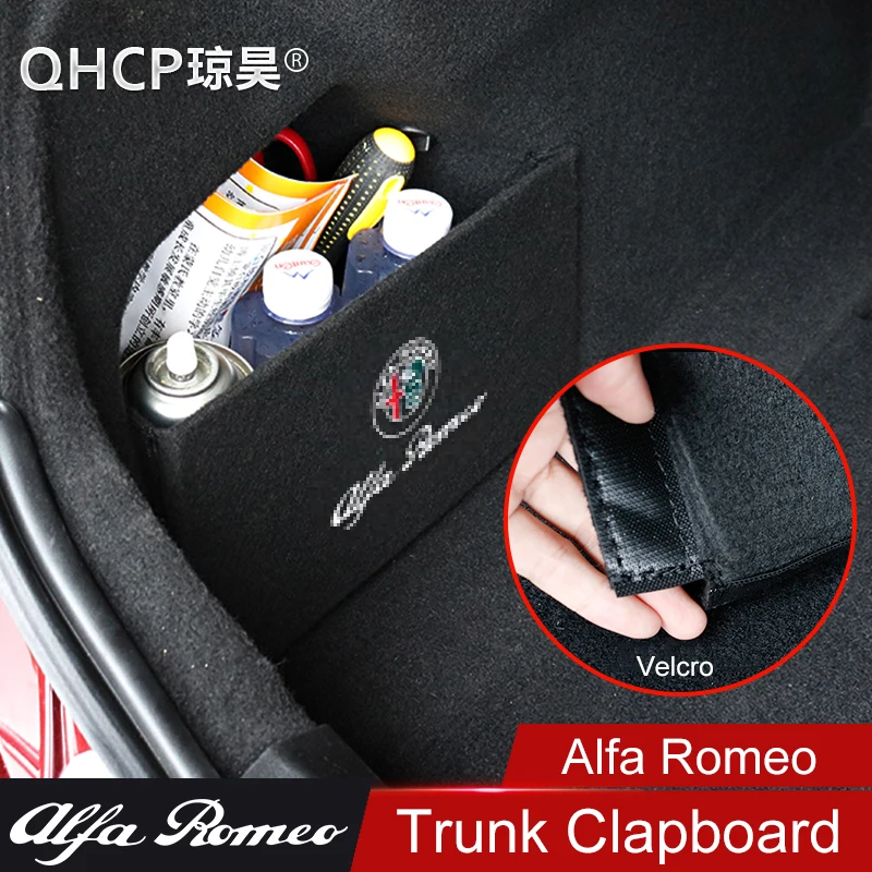 QHCP Автомобильная Задняя Крышка багажника для хранения боковая перегородка