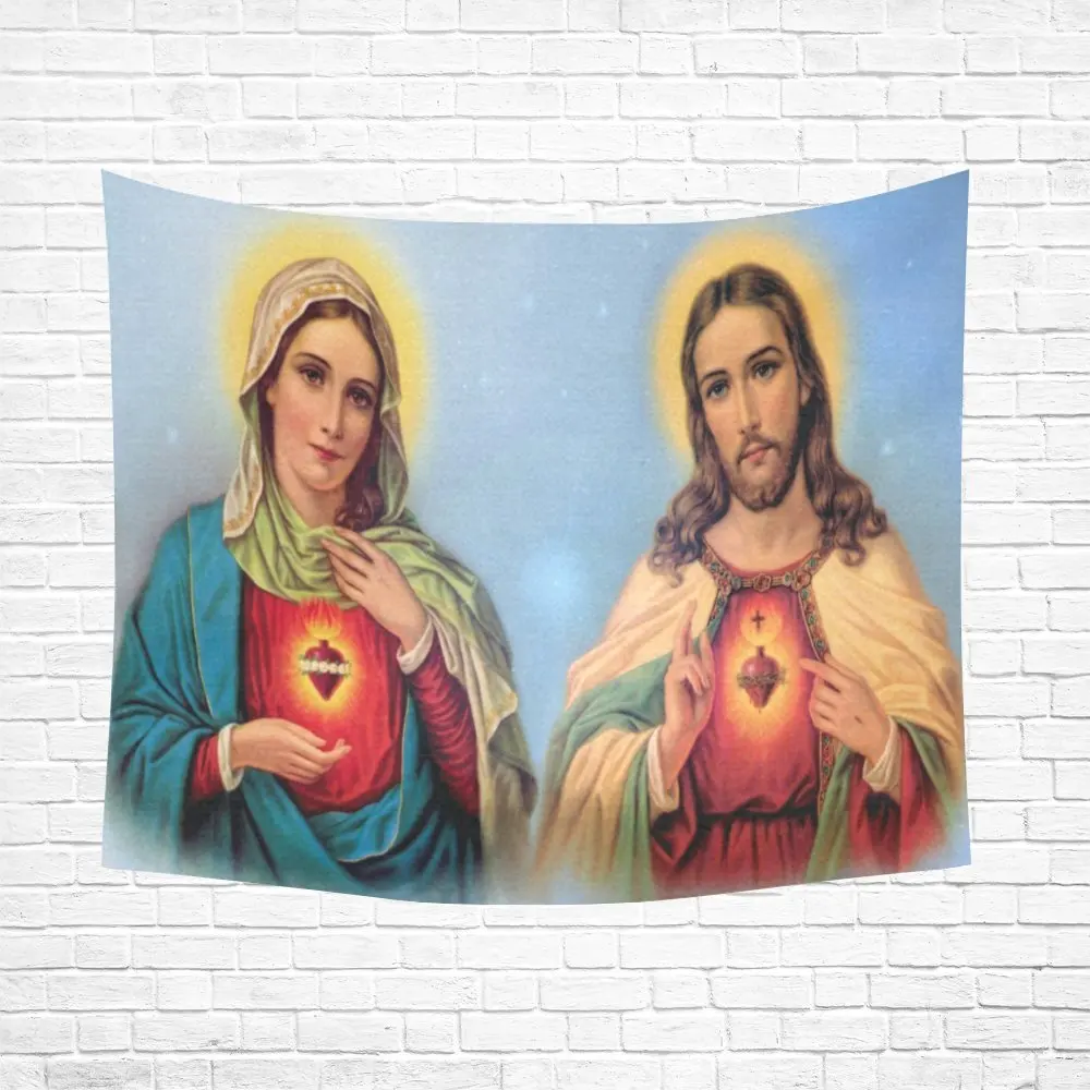 Подарки Христианской Религиозной церкви Дева Мария и Иисус Христа из хлопка льна