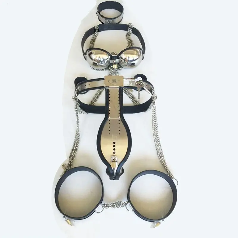 Металлическая портупея БДСМ сдерживающая цепочка для тела бандажный пояс
