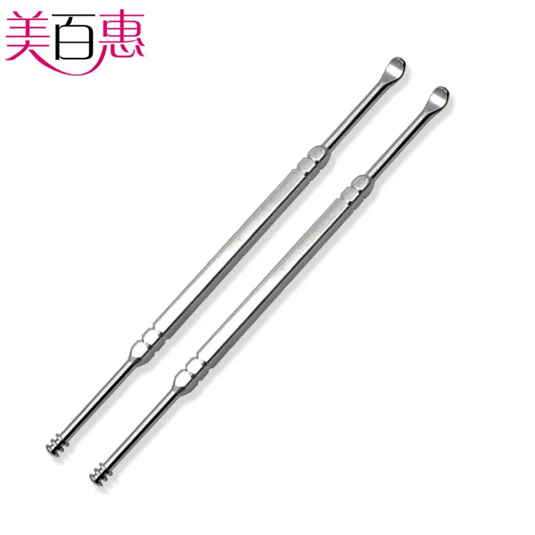 Двухсторонний ушной Пинцет из нержавеющей стали спиральный пинцет инструмент