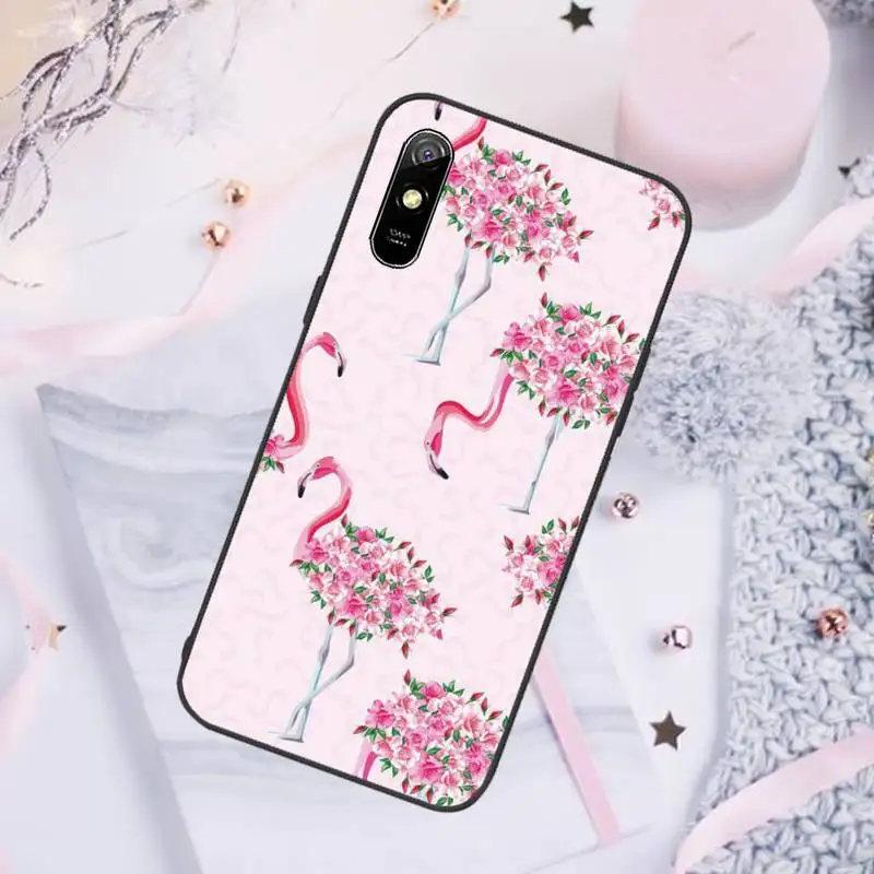 

Pink flamingo Phone Case For Xiaomi Redmi note 7 8 9 pro 8T 9A 9S Mi Note 10 Lite pro