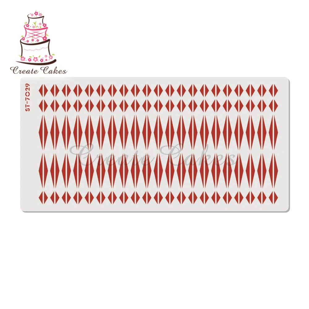 

Ромб шаблон торт трафареты торт кружева боковой пластиковый трафарет торт боковое кружево Трафарет DIY Рисование Форма Торт Украшение Инстр...