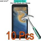 10 шт.лот для ZTE Blade A31 Plus Lite 9H твердость 2.5D ультратонкая закаленная стеклянная пленка защита экрана