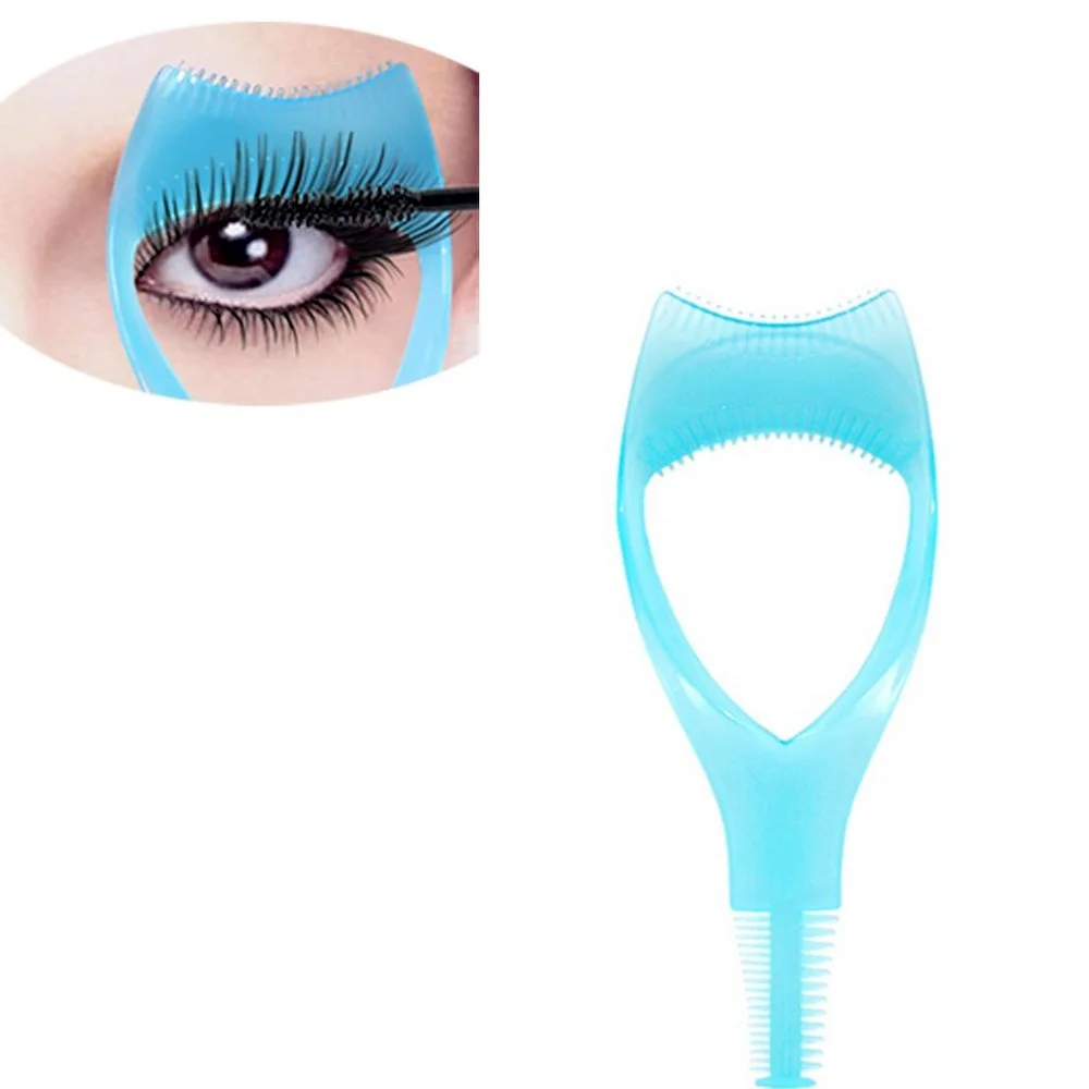 

Eyelash Tools 3 In 1 Makeup Mascara Shield Guide Guard Curler Eyelash Curling Comb Lashes Cosmetics Curve Applicator Comb