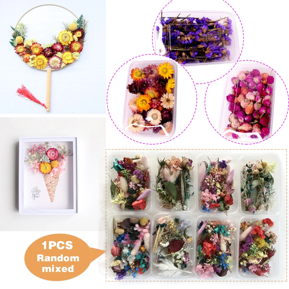 Декоративная Свеча настоящие сухие растения цветок сделай сам