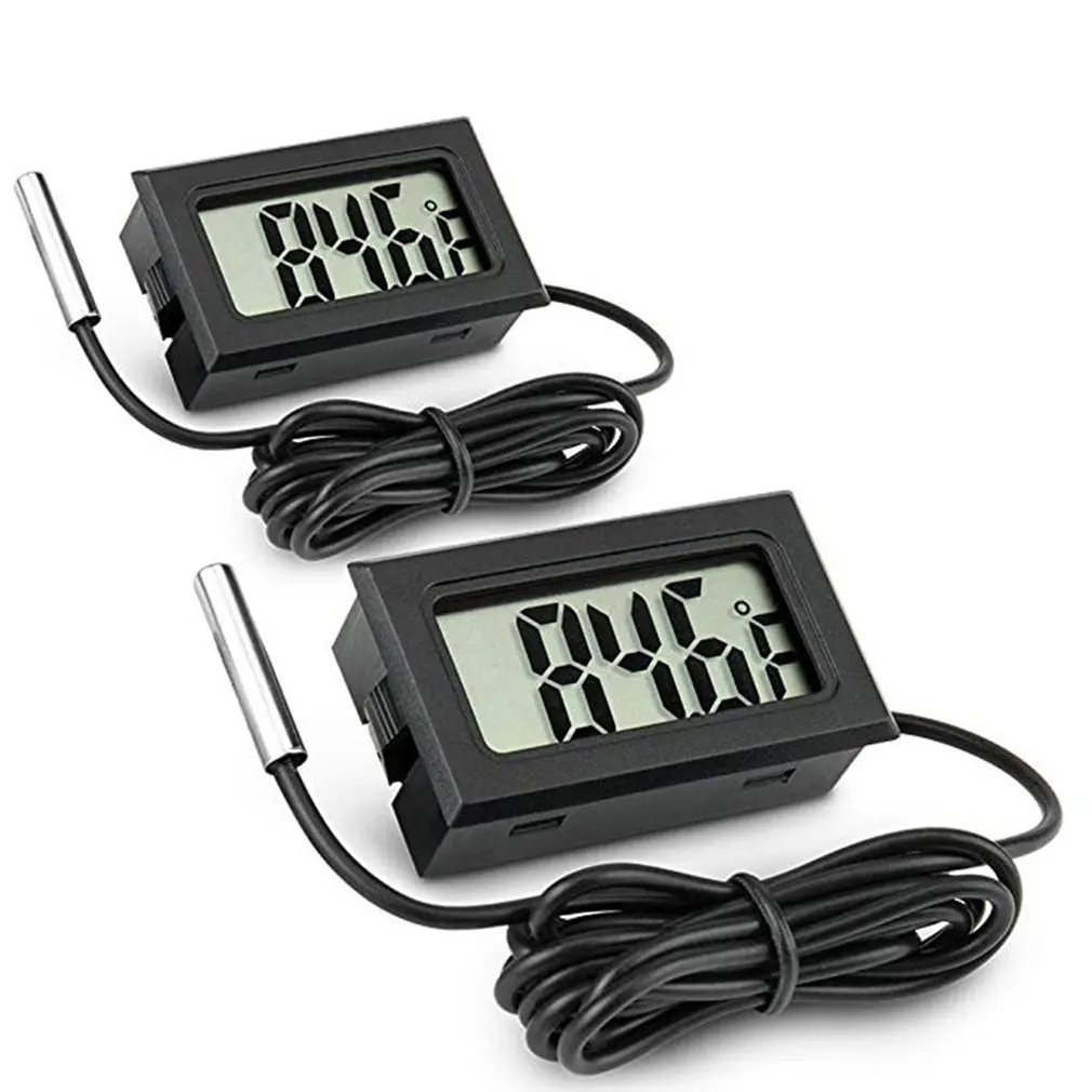 Electronic Digital Display Thermometer Fish Tank Refrigerator Water Temperature Gauge Waterproof Probe | Дом и сад