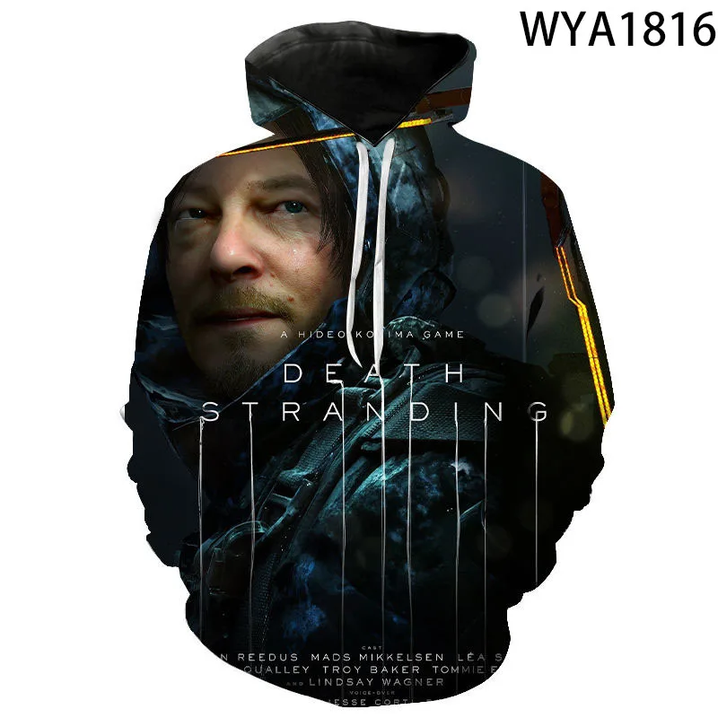 Модные 3D толстовки для мужчин и женщин детские с героями игры Death повседневные