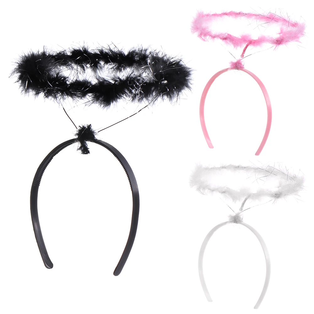 Детский венок ангела повязка на голову детское рождественское нарядное платье