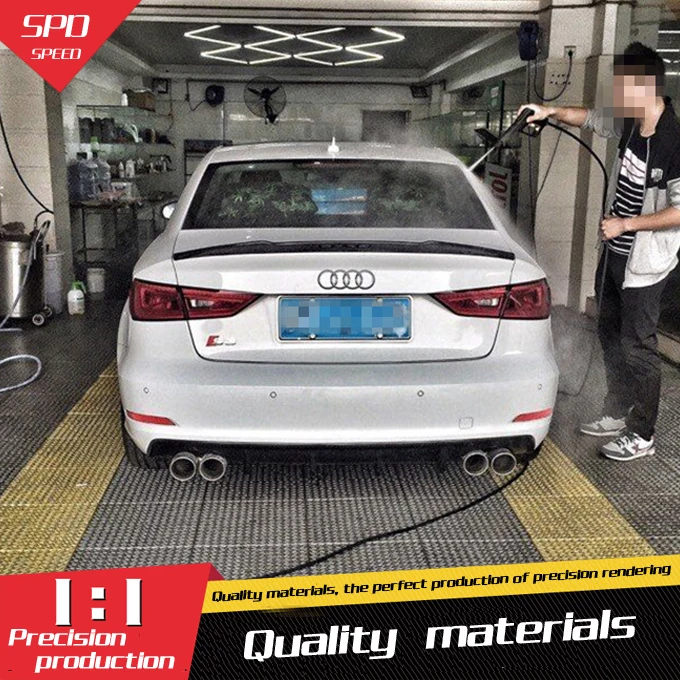 Спойлер для S3 Audi A3 модель V задний спойлер из АБС материала 2012 2015|rear spoiler|car rear wingrear