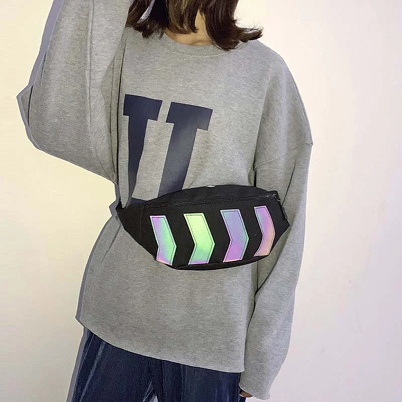 Модная поясная сумка унисекс нагрудные сумки в уличном стиле сумка-банан на