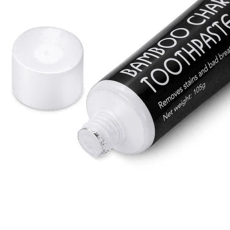 

Bamboo Charcoal Toothpaste Teeth Whitening Black Removes Stains Tooth Care DC156