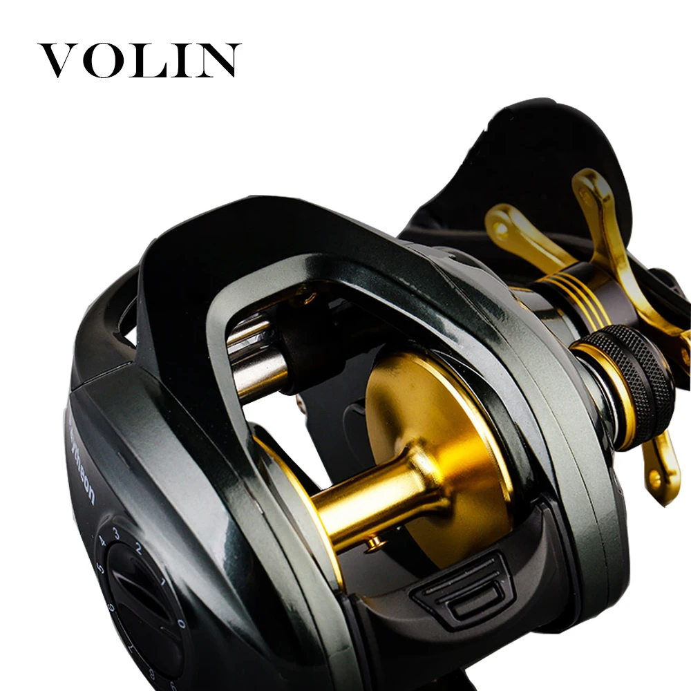 Рыболовная катушка Volin 9 скоростей Магнитная Тормозная система 12 кг NMB Япония 10 + 1