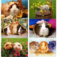 new 5d diy diamond painting hamster diamond embroidery animal cross stitch full square round drill crafts home decor manual gift