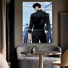 Sung jinwoo аниме соло выравнивание холст картина на стену искусство печать плакат картина Декор Гостиная домашний декор лучший подарок