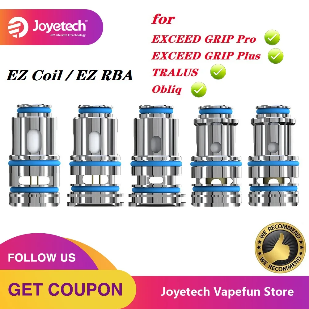Оригинальный Joyetech EZ Головка Катушки 0.4ohm/1.2ohm/0 6/0.8ohm Vs РБА катушки для OBLIQ/превышают