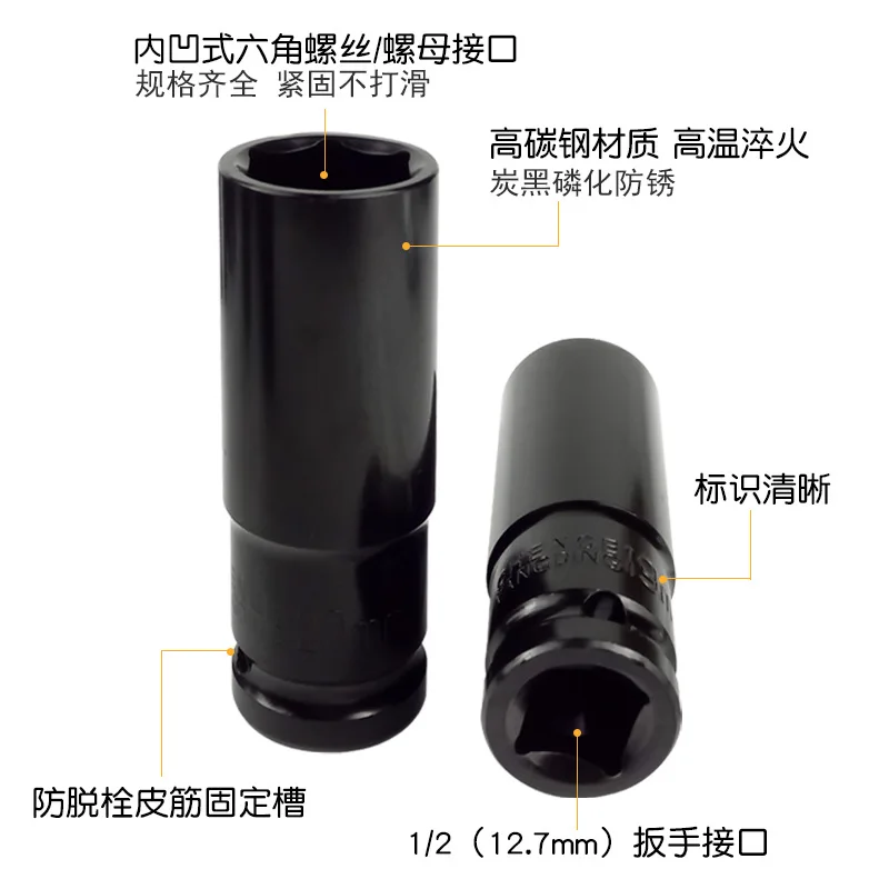 Jackhammer Socket 1/2 Электрический гаечный ключ торцевой 8-32 рамка работа по дереву