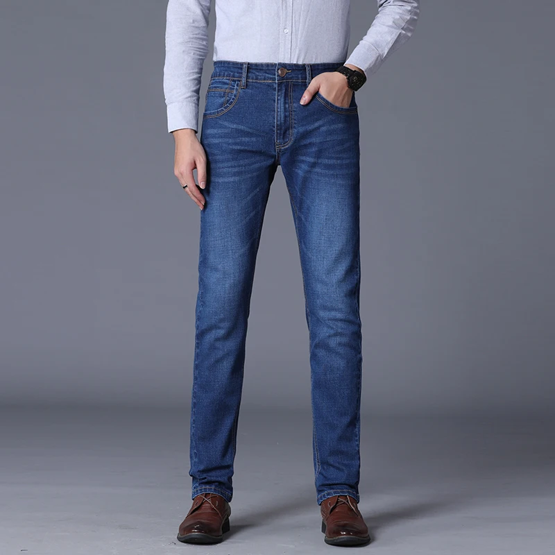 Брюки мужские джинсовые стрейчевые Стрейчевые брюки из денима в Корейском стиле