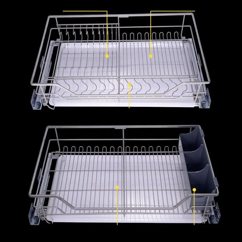 Cestas Para Colgar En La Ducha Armario De Cocina ящик для посуды сушилка органайзер кухонного шкафа