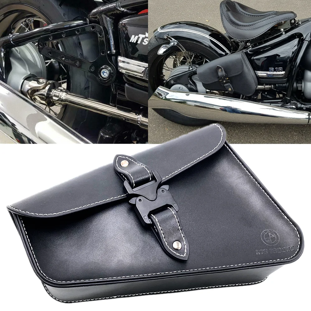 

For BMW R18 r1800cc 2020 2021 motorcycle handmade side bag frame bag retro Cowhide bag